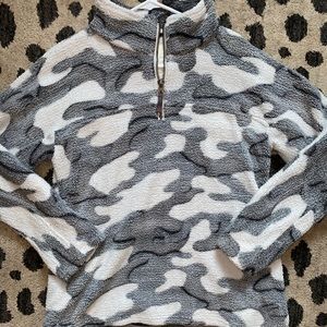camo sherpa jacket